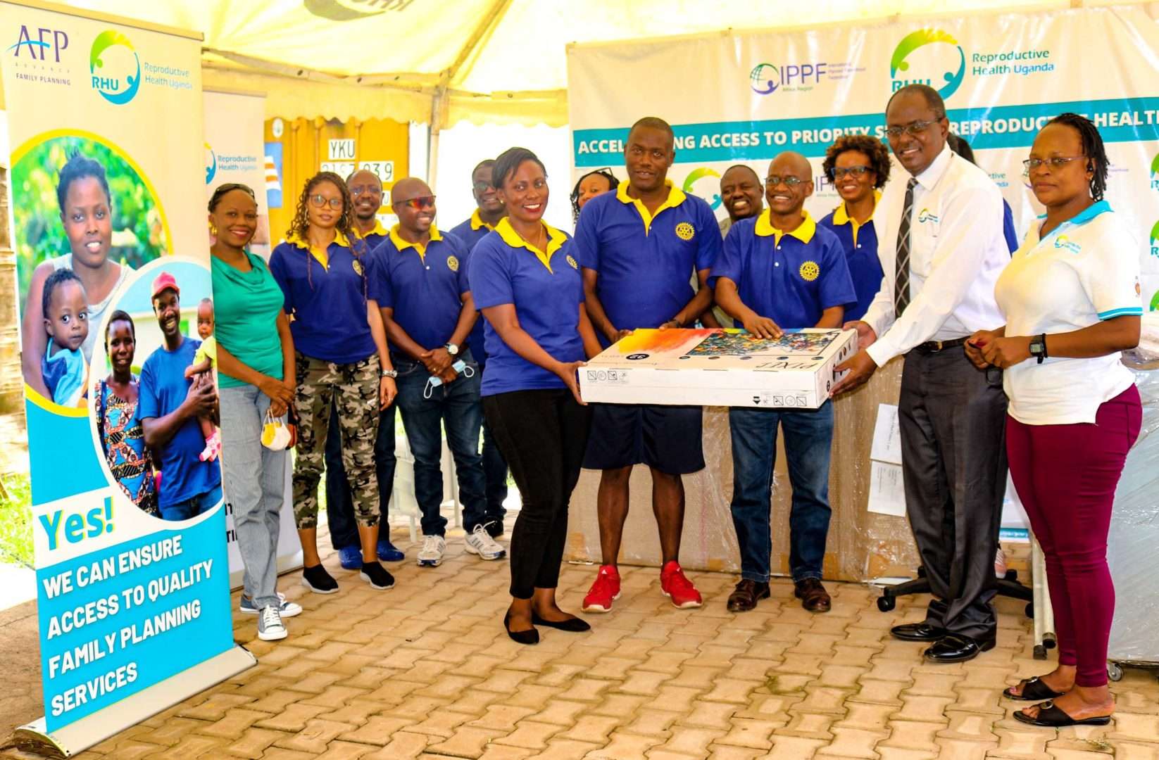 Kyadondo Rotary Club Donates UGX 7 million Clinical Equipment to RHU