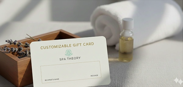 Spa Gift Cards Customizable gift card