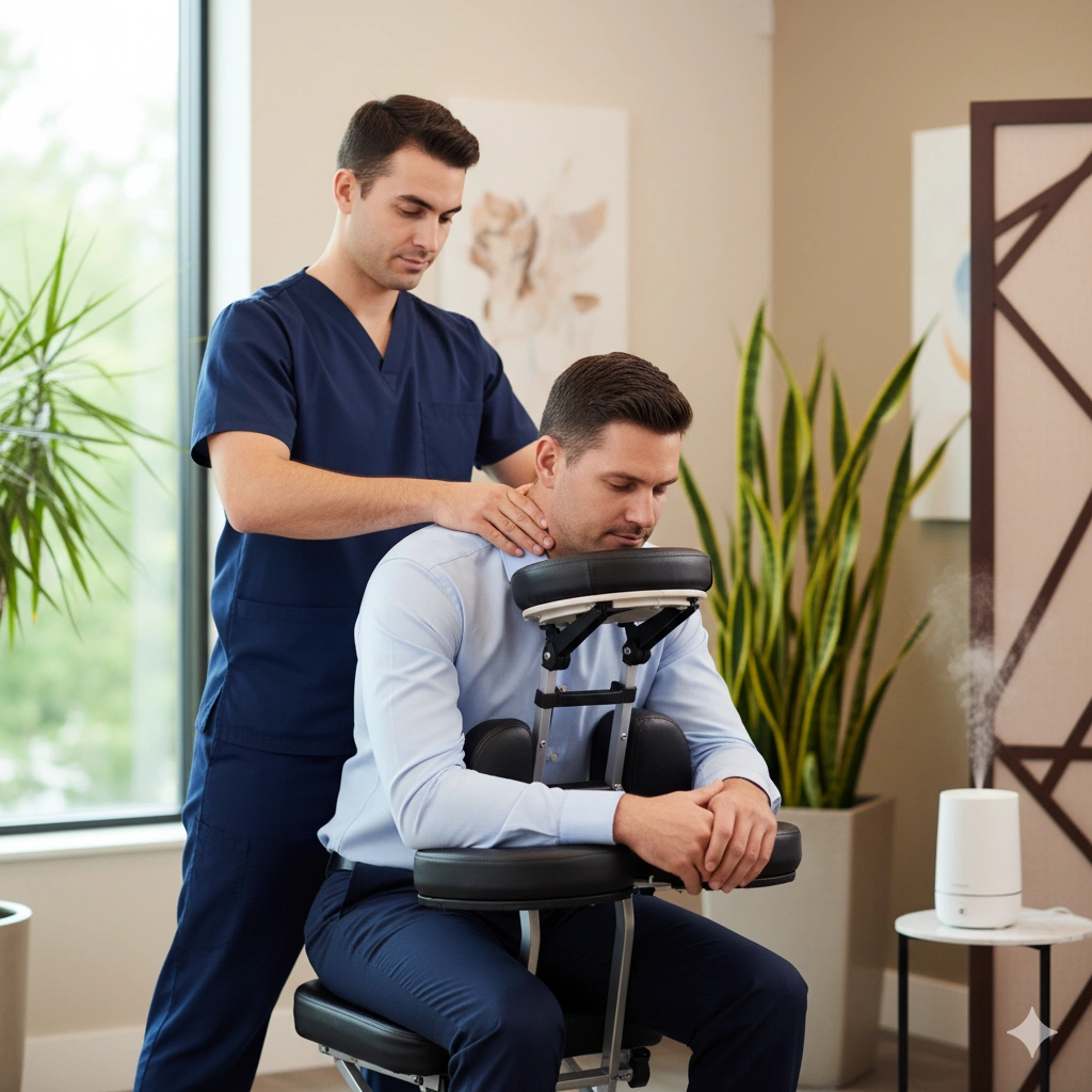 Corporate Chair Massage Benefits of Corporate Chair Massage