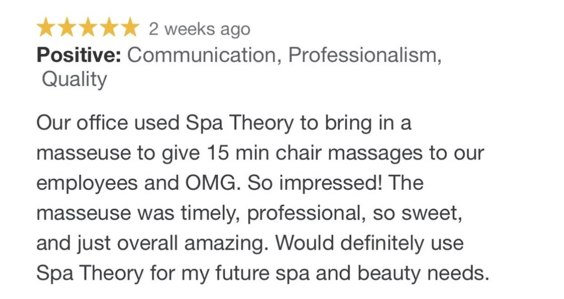  5-star review spa theory atlanta 